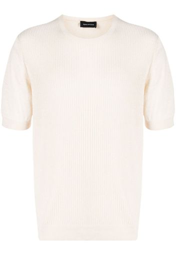 Tagliatore T-Shirt aus geripptem Strick - Nude