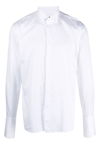 Tagliatore tuxedo cotton shirt - Weiß