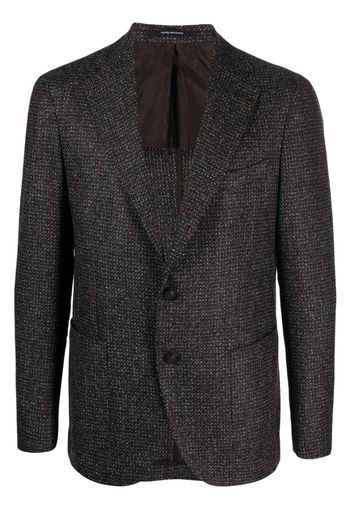 Tagliatore single-breasted tweed blazer - Schwarz