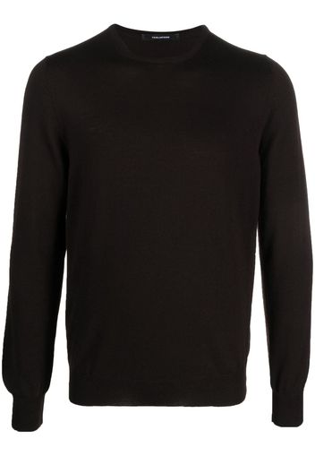 Tagliatore fine-knit wool jumper - Braun