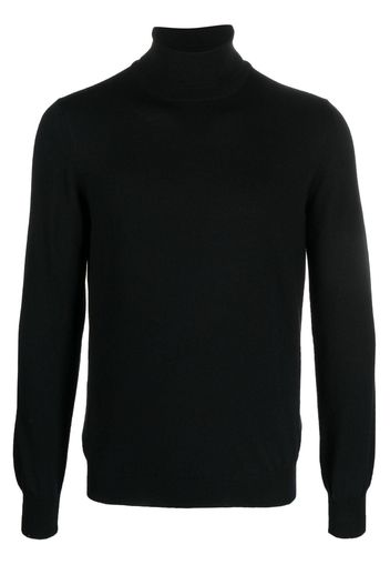 Tagliatore roll-neck wool jumper - Schwarz