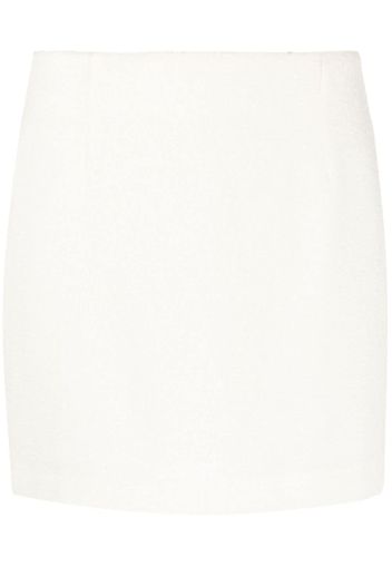 Tagliatore May virgin wool-blend miniskirt - Weiß