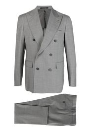 Tagliatore grid pattern suit - Grau
