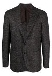 Tagliatore single-breasted tweed blazer - Schwarz