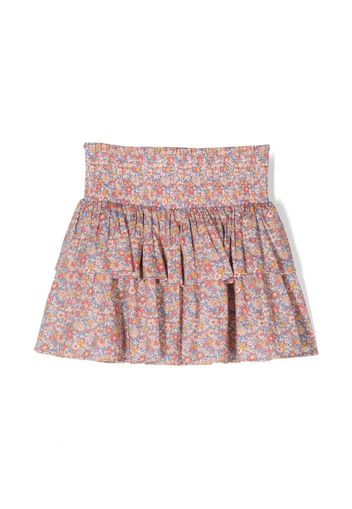 Tartine Et Chocolat floral-print ruffled skirt - Rosa