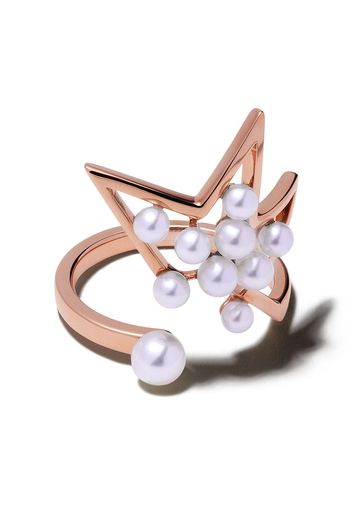 TASAKI 18kt 'Abstract Star' Rotgoldring - SAKURA GOLD