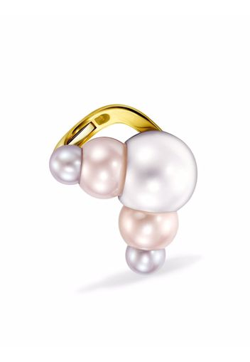 TASAKI 18kt yellow gold TRIPLE PEARL ear cuff