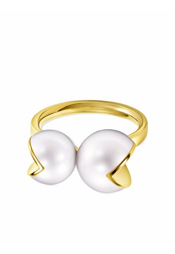 TASAKI 18kt yellow gold WEDGE pearl ring