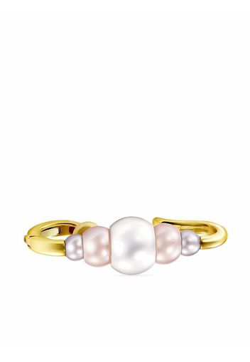 TASAKI 18kt yellow gold TRIPLE PEARL ear cuff