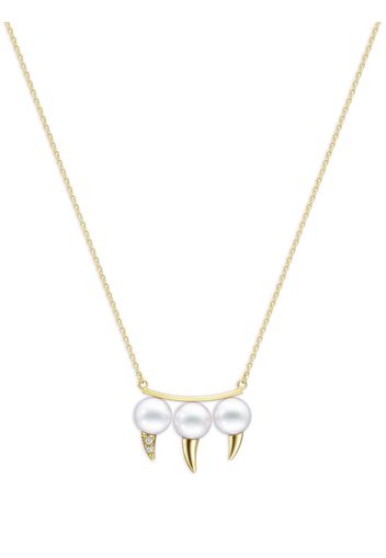 TASAKI 18kt Collection Line Danger Fang Gelbgold-Perlenkette