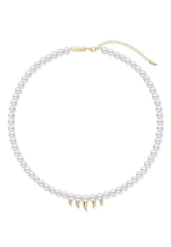 TASAKI 18kt Collection Line Danger Fang Gelbgold-Perlenkette