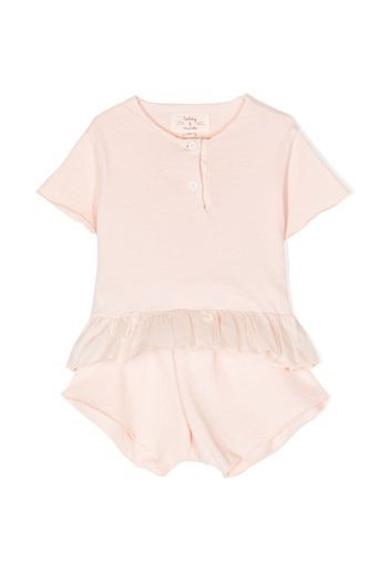 TEDDY & MINOU ruffle-detailing two-piece set - Rosa