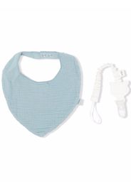 TEDDY & MINOU textured bib set - Blau