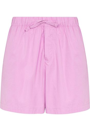 TEKLA High-Waist-Shorts mit Kordelzug - Violett