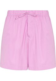TEKLA High-Waist-Shorts mit Kordelzug - Violett
