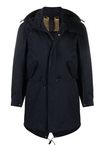 Ten C Parka mit Schwalbenschwanz - Blau