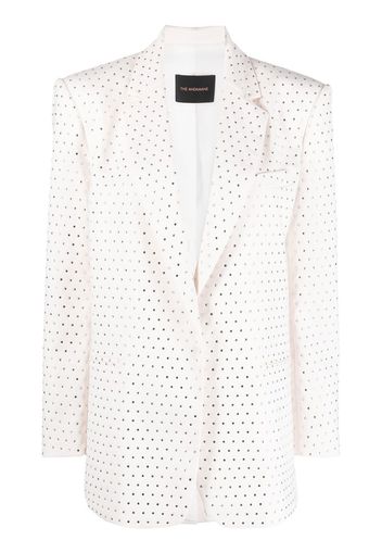 THE ANDAMANE crystal-embellished tailored blazer - Weiß