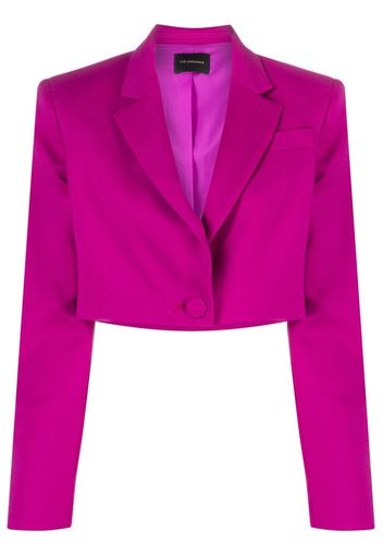 THE ANDAMANE single-breasted cropped blazer - Rosa