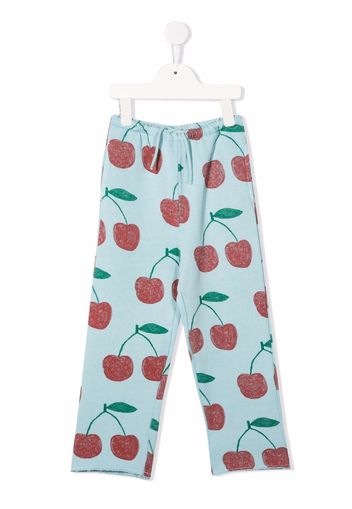 The Animals Observatory Cherries straight leg trousers - Blau