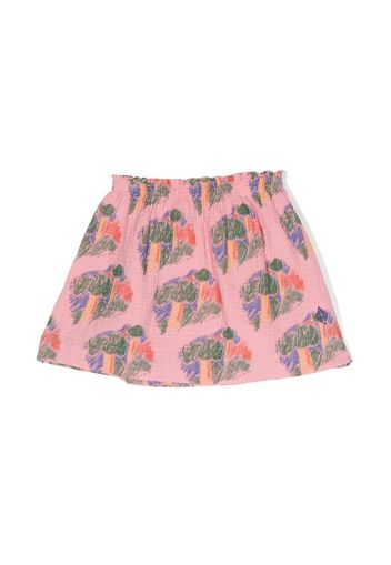 The Animals Observatory graphic-print ruffled skirt - Rosa