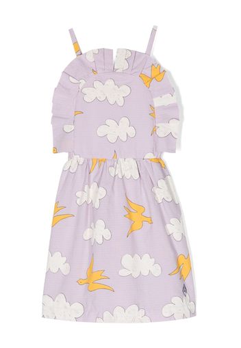 The Animals Observatory Dragonfly graphic-print cotton dress - Violett