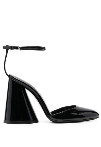 The Attico pointed-toe leather pumps - Schwarz