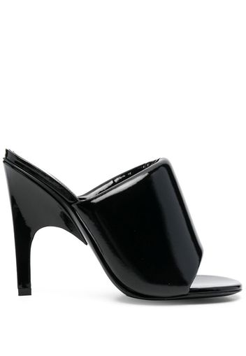 The Attico patent leather 120mm mules - Schwarz