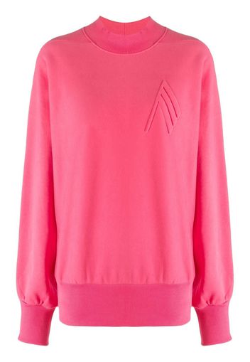 The Attico embroidered-motif sweatshirt - Rosa