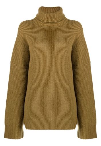 The Attico Grace high-neck jumper - Grün