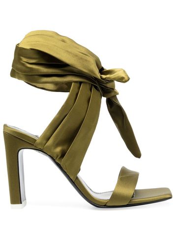 The Attico ankle-tie sandals - Grün