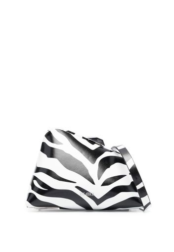 The Attico Clutch mit Logo-Print - Schwarz