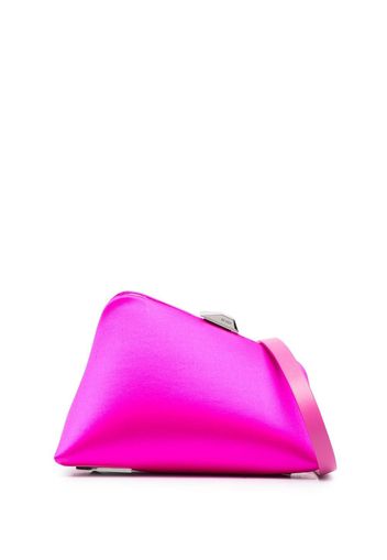 The Attico Clutch mit Logo-Print - Rosa