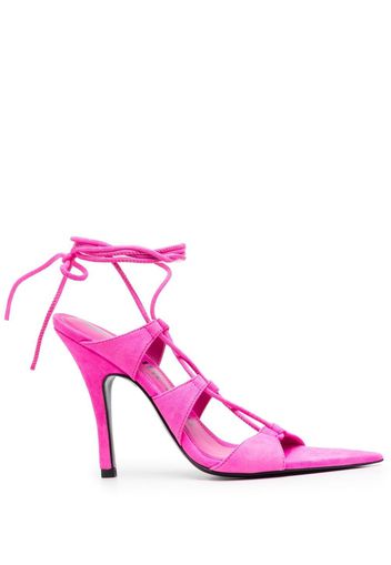 The Attico strap-detail open-toe sandals - Rosa