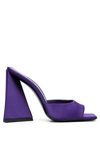 The Attico Devon Mules aus Satin 115mm - Violett