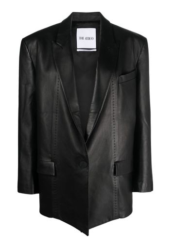 The Attico LEATHER BLAZER - Schwarz