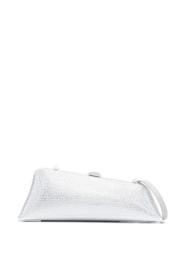 The Attico Long Night crystal-embellished clutch bag - Grau