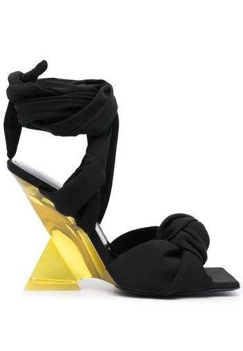 The Attico Duse 85mm sculpted-heel sandals - Schwarz