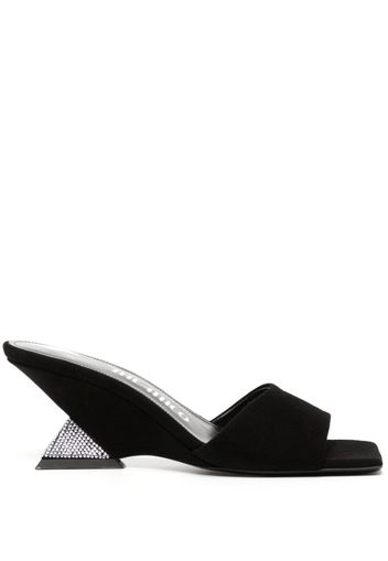 The Attico Cheope 60mm wedge mules - Schwarz