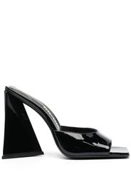 The Attico Devon square-toe mules - Schwarz