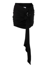 The Attico tie-waist miniskirt - Schwarz