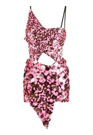 The Attico Minikleid mit Pailletten - Rosa