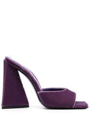 The Attico Devon velvet 115mm mules - Violett