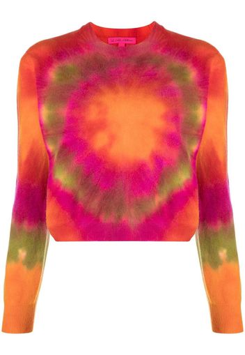 The Elder Statesman Tunnel tie-dye jumper - Orange