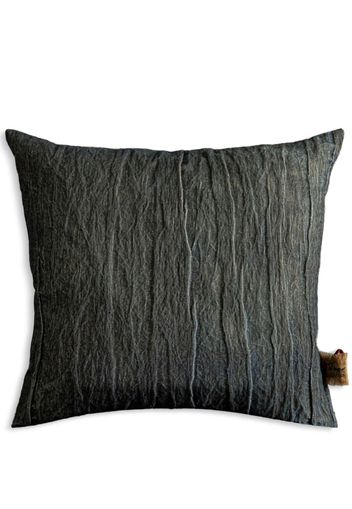 The House of Lyria Combattimento crinkled-finish cushion - Blau