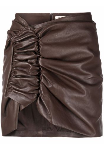 The Mannei Wishaw ruched mini skirt - Braun