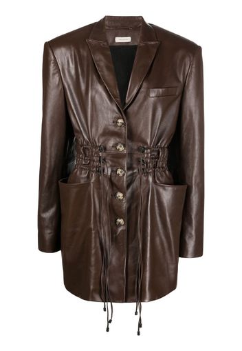 The Mannei Irbid leather minidress - Braun