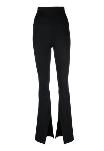 The Mannei high-rise flared trousers - Schwarz