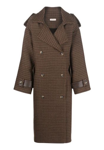 The Mannei double-breasted button-fastening coat - Braun