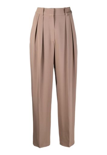 The Mannei 'Nausa' high-waist pants - Braun