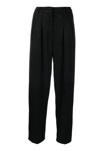 The Mannei 'Terras' straight-leg trousers - Schwarz